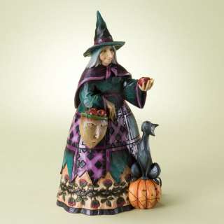 Jim Shore Witch Holding Apple Wicked The Core 4022895  