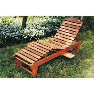  Western Red Cedar Chaise: Patio, Lawn & Garden