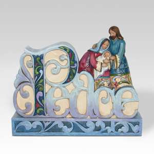   ~ Welcome The Prince of Peace ~ Word PEACE w/Holy Family ~ 4025625