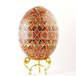  Ukrainian Ostrich Easter Egg, Ukrainian Egg, Easter Egg 
