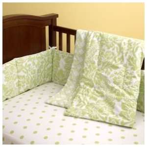  Crib Bedding: Baby Green Floral Crib Bedding: Baby