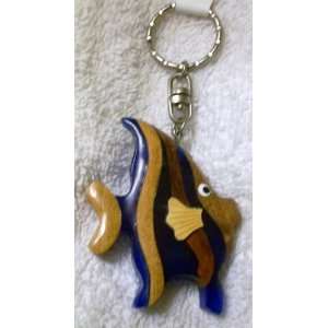   Hand Crafted Fish Key Ring, Key Chain, Key Holder: Everything Else