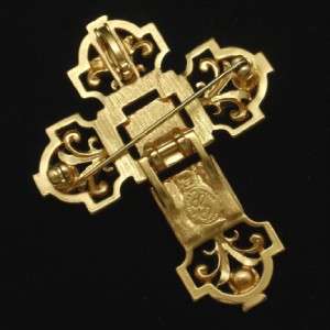 Cross Brooch Pin Articulated Liz Taylor for Avon Smaller Size  