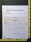 1862 Weare, N.H. Court of Probate Document to Thomas Th