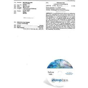  NEW Patent CD for WELDING ELECTRODE 