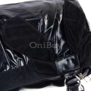 Girl PU Leather Handbag Bowknot Shoulder Bag Purse Tote  