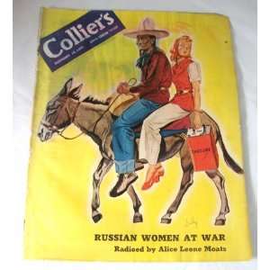   Magazine October 18, 1941 Russian Women at War Crowell Collier Books