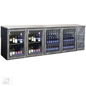    XSH(RRLL) 108 Glass Door Two Zone Back Bar Cooler: Kitchen & Dining