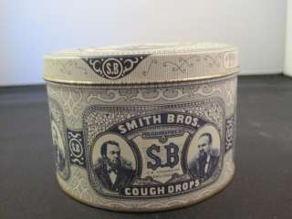 Reproduction of vintage Smith brothers cough drop tin  