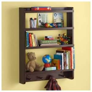  Kids Wall Rack: Espresso Hanging Wall Book Shelf: Home 