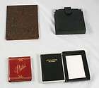 Lot of 3 Vintage Leather Pocket Photo Albums & Little Black Book For 