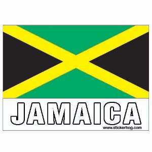   Country Flag bumper sticker decal   JAMAICAN FLAG Decal: Automotive