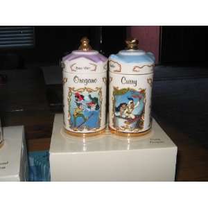   Jars; Peter Pan, Oregano and Jasmine & Aladdin, Curry 