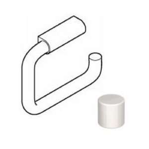  Hafele Toilet Tissue Holder in Light Gray Kitchen 