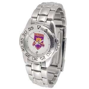 Weber State Wildcats Suntime Ladies Sports Watch w/ Steel Band   NCAA 