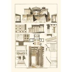  The Propylaea of the Acropolis at Athens 12x18 Giclee on 