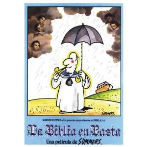  La biblia en pasta (1984) 27 x 40 Movie Poster Spanish 