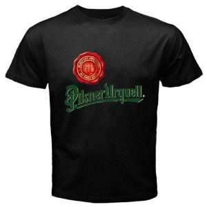 Pilsner Urquell Beer Logo New Black T shirt Size S Free Shipping