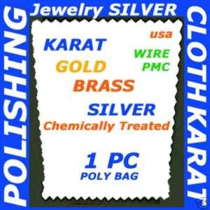 POLISHING CLOTH POLISH WIRE PMC SILVER TARNISH CLEANING CHEMICALLY 