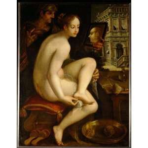   Hans von Aachen   24 x 32 inches   David and Bathsheba