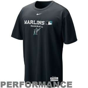  Nike Florida Marlins Black NikeFIT Team Issue Performance 