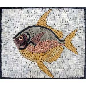    12x16 Fish Mosaic Art Tile Wall Floor Pool Decor