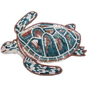   12x16 Turtle Marble Mosaic Stone Art Tile Pool Bath: Home Improvement