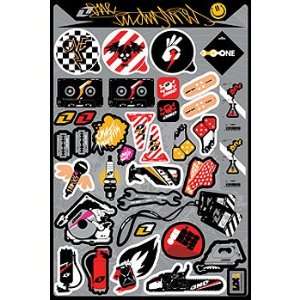   Bionic Decal Sheet MX Motorcycle Graphic Kit Accessories   Size 4 mil