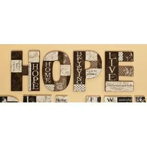 Wooden Letters Wall Decor, Hope 