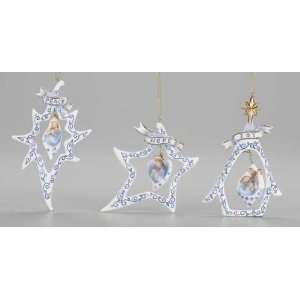  Set Of 12 Porcelain Inspirational Holy Family Christmas 