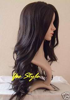   Express 60cm Extra Long Beauty Wavy Dark Brown #4 Salon Wigs Hair A18