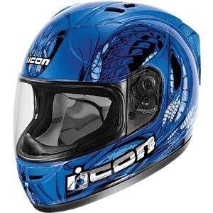  Icon Alliance SSR Speedfreak Helmet   2009   Small/Blue 