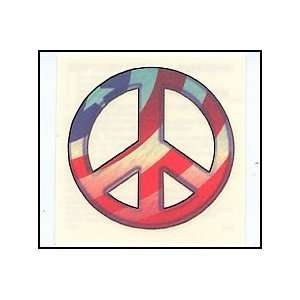  Patriotic Peace Sign Temporaray Tattoo: Toys & Games