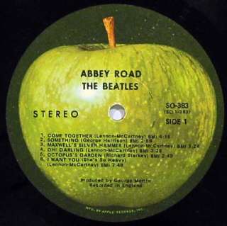 BEATLES Abbey Road LP APPLE RECORDS 1969 APPLE SO 383 SLEEVE IN SHRINK 