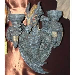  Dragon Wall Candle Holder 20h X 14 1/2l: Home 