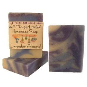   Almond Scented Hand Made Herbal Bar Soap by All Things Herbal: Beauty