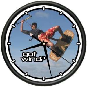  KITESURFING Wall Clock kitesurfer kiteboard kite lines 