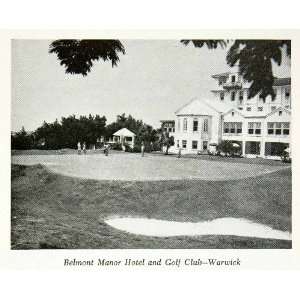  1947 Print Belmont Manor Hotel Golf Country Club Warwick 