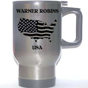  US Flag   Warner Robins, Georgia (GA) Stainless Steel Mug 
