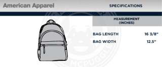 NEW RSANC501 American Apparel Nylon Cordura School Bag Backpack ANY 