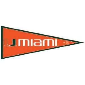  University of Miami Hurricanes Pennant (2 Pack) Sports 