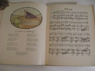 23 OLD FRENCH/ENGLISH SONGS SHEET MUSIC RIE CRAMER ART  