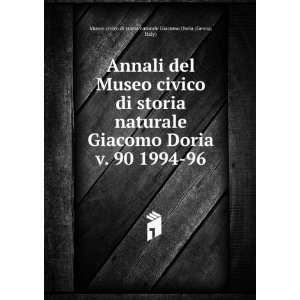   96 Italy) Museo civico di storia naturale Giacomo Doria (Genoa Books
