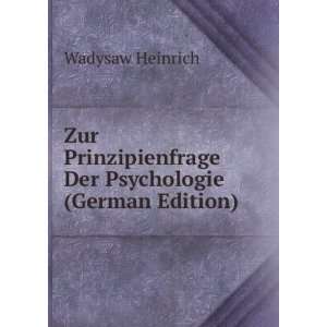   Der Psychologie (German Edition) Wadysaw Heinrich Books