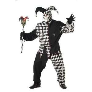  Adult Plus Size Evil Jester Costume Size 48 52 Everything 