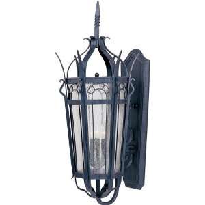   Cathedral 3 Light Outdoor Wall Lantern H37 W16.5 Home Improvement