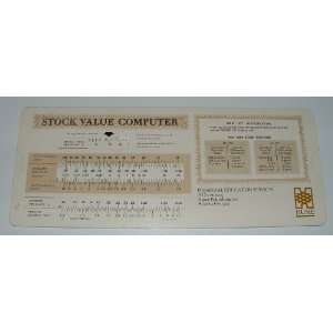  Stock Value / Market Value Slide Chart Computer 