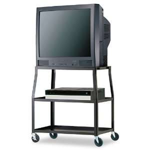  Edsal : Wide Body TV Cart, 32 x 27 1/2 x 44, Black 