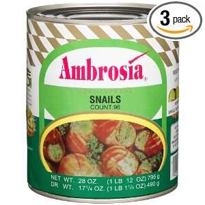 Ambrosia Snails, Vlg, 96 Count Can (Pack Grocery & Gourmet Food