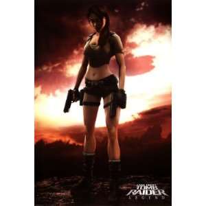  Professionally Framed Tomb Raider (Lara Croft with Guns 